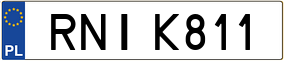 Trailer License Plate